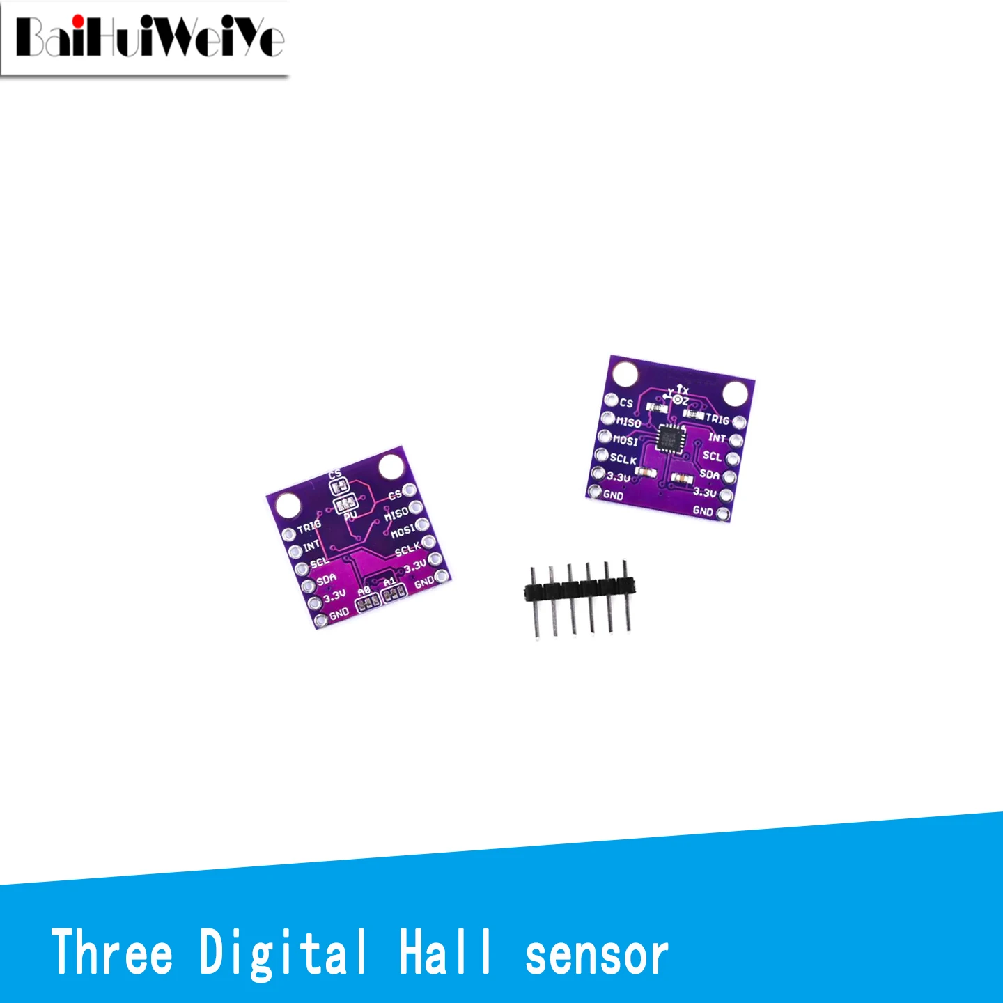 1PCS MLX90393 3D Digital Hall Sensor Board For Rotational Angular Displacement Measurement Contactless for Arduino