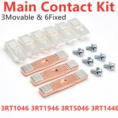 3RT1946-6A Main Contact Kit For 3RT1046 3RT5046 3RT1446 Moving And Fixed Contacts AC Contactor Spare Kit Contact Game Accessory