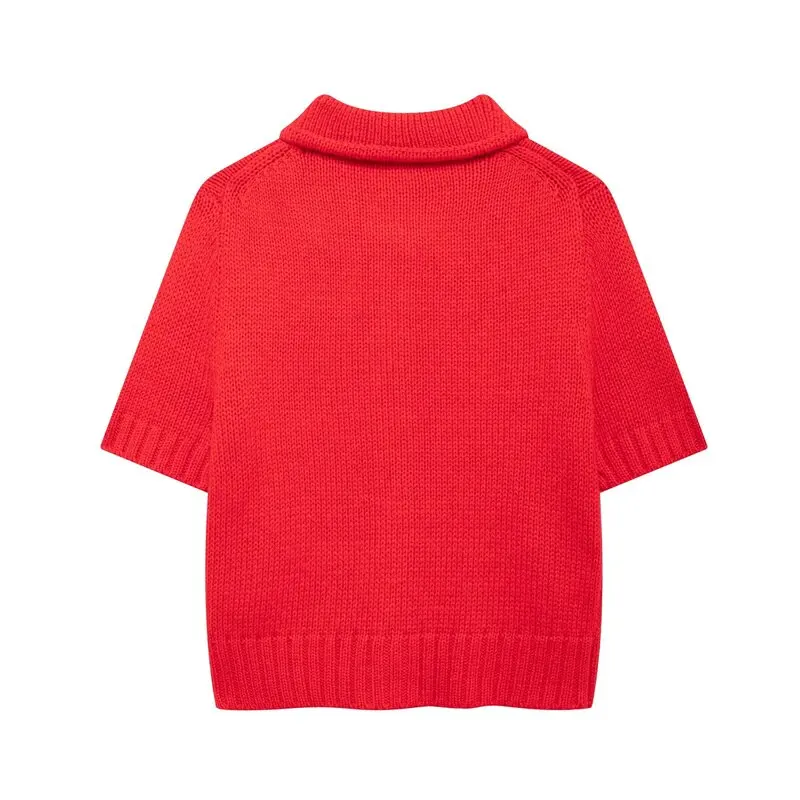 

Fall 2024 New Women's ort Sve round Ne Basic Knitted Jaet Sweet Sle Regular Length Cardigan Sweet Sle Knitwear