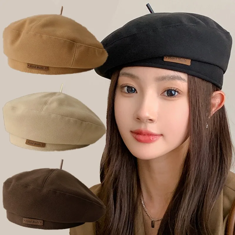 Elegant Woolen Beret Autumn Winter Women Men Retro Versatile Warm Hats Fashion British Style Painter Hats Daily Accessory Gifts