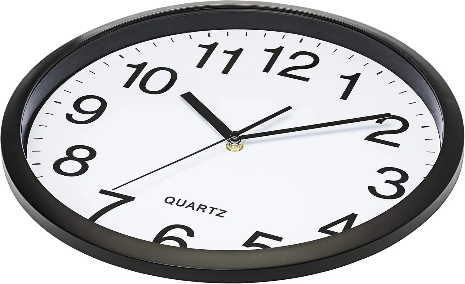 Wall Clock Silent Non Ticking 8 Inch Bold Quality Quartz Battery Operated Round Easy to Read Home/Office/Classroom