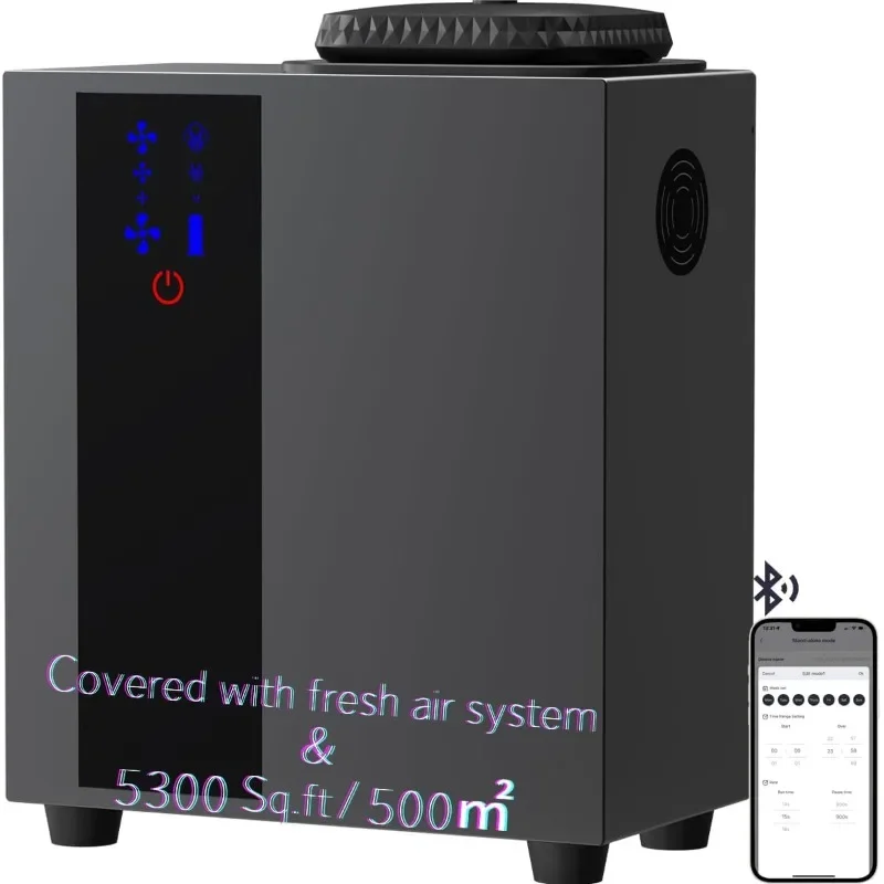 Fragrance Scent Collection HVAC Diffuser - Area 5300 sq. ft or Full Air System, Bussiness, Home,7 Fl. Oz/200ml,Bluetooth Control