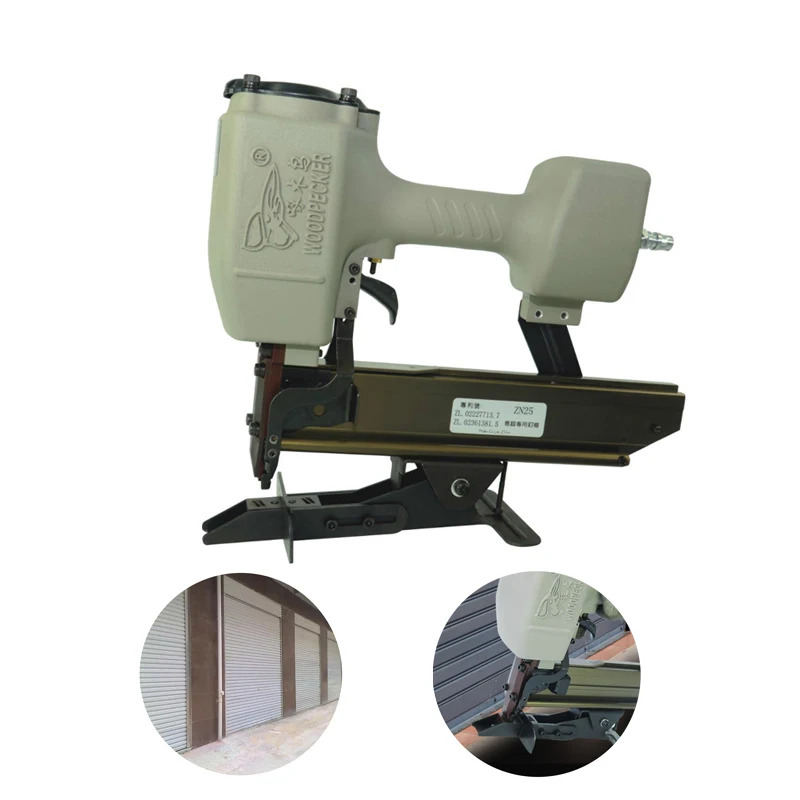 ZN25 Installation of Silencing Strip For Silent Gate Of Pneumatic Rolling Gate Gun Noise Eliminaion Convolve Door Nail Gun