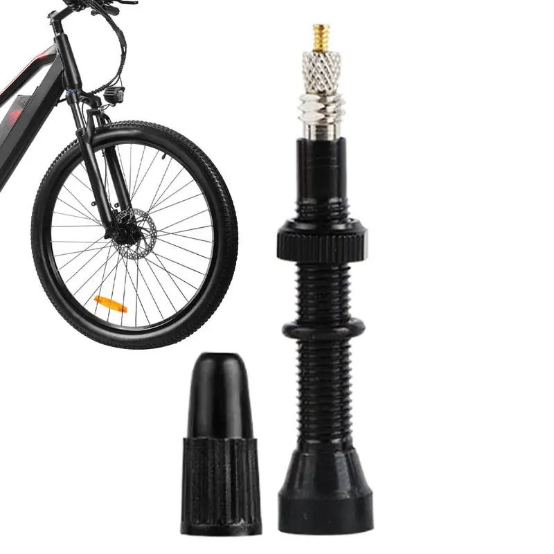 vacuum tire valve nozzle 40/60/80/100/120mm Tubeless Tire Valve Stems Aluminum Alloy Anti-leakage  Bicycles TubelessRim Valves