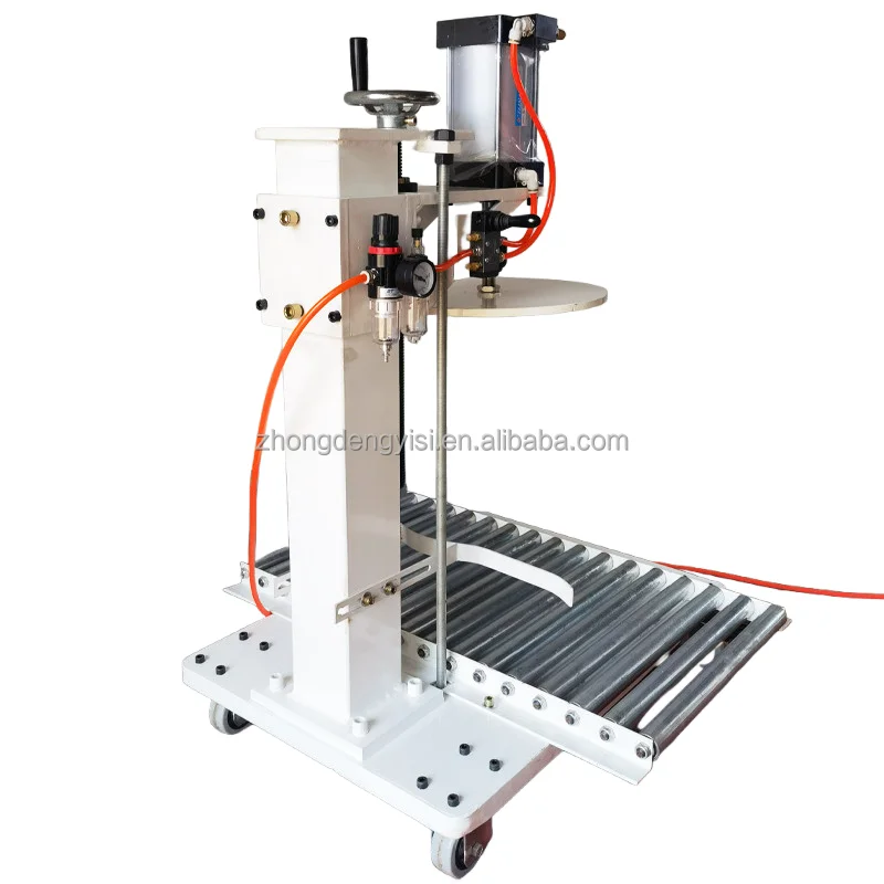 Oil Drum Filler Sealer Machine Paint Pails Capping Sealing Machine Commercial Plastic Coating Bucket Lid Capper