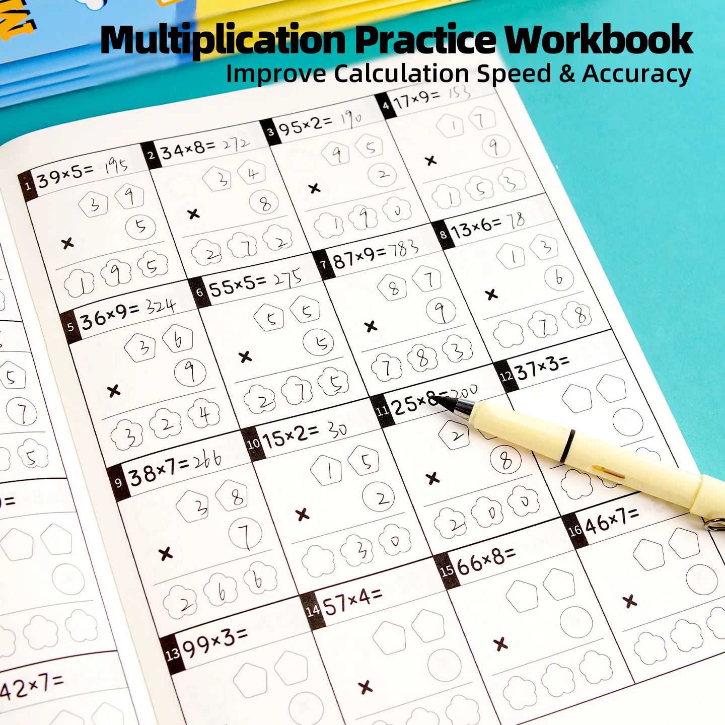 Multi-Digit Multiplication Workbook: Multiplication Practice – Fun Math Drills for Kids