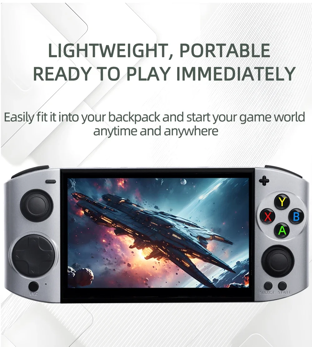 Linux5.1 OS 09 Ultra 5.1 ''OLED HD شاشة عرض ريترو لوحدة التحكم في الألعاب PSP/GBA عصا التحكم ثلاثية الأبعاد Duel Double Player Mech Edition