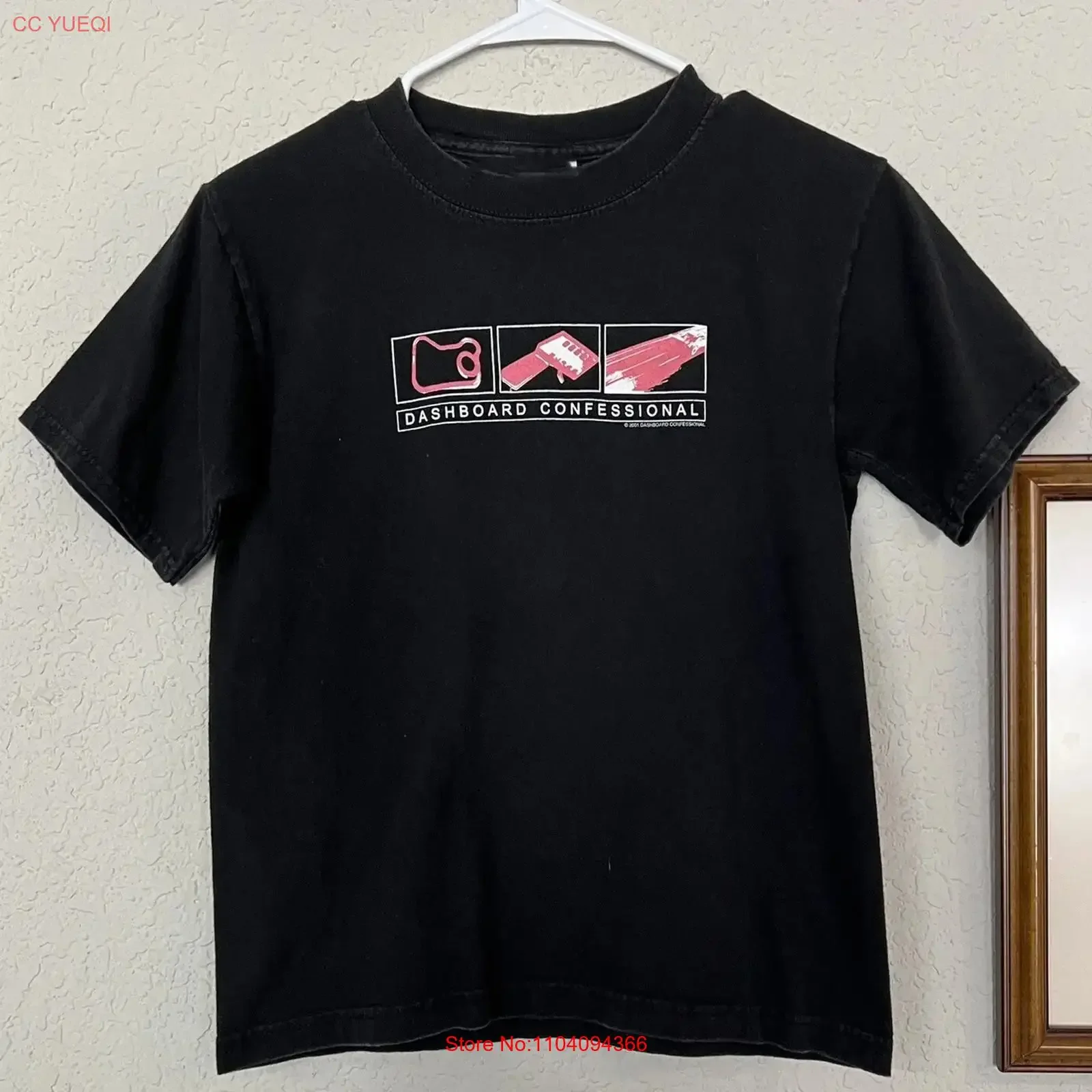 2001 RARE Dashboard Confessional Tour T Shirt All Size S 5XL vintage Washed Stretched designer clothes Slightly Stylish graphic