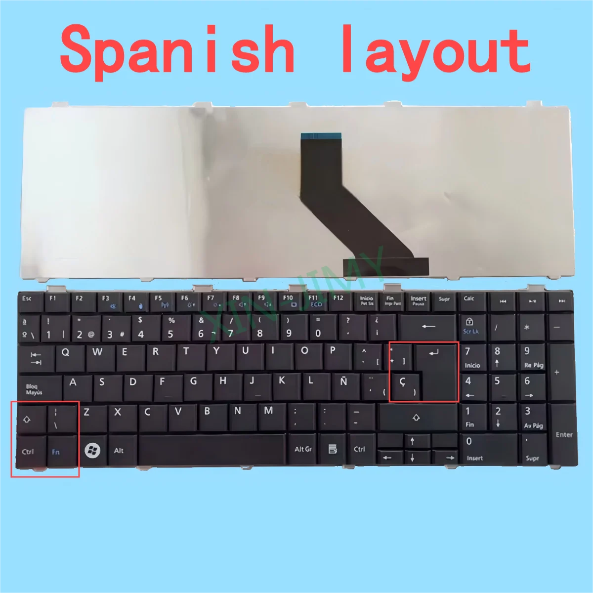 A531 Spanish Laptop Keyboard For Fujitsu Lifebook A530 A531 AH530 AH531 NH751