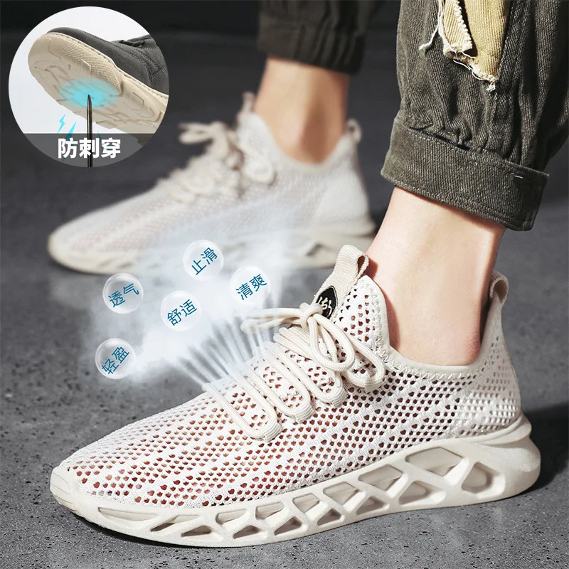 Men Sneakers Running Shoes Sport Shoes Classical Mesh Breathable Casual Shoes Men Summer Moccasins Lightweight Sneakers