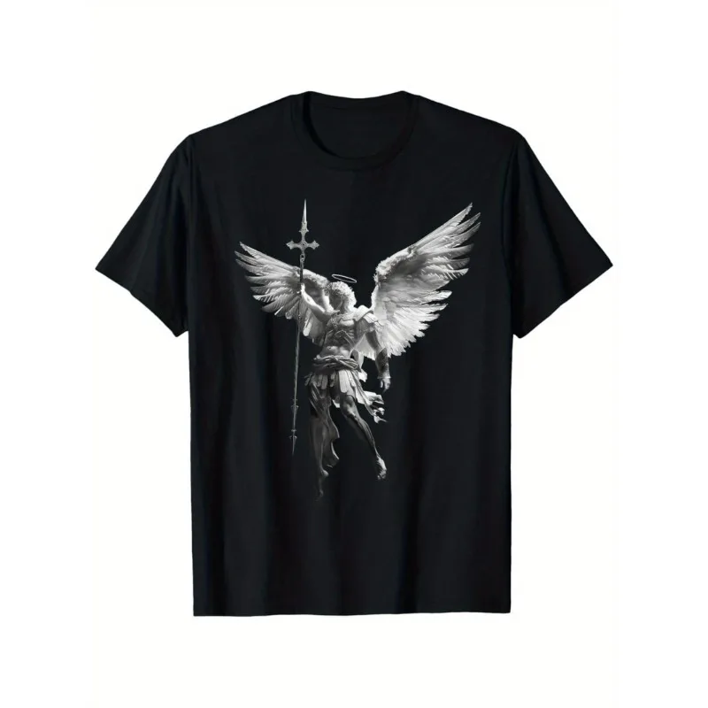 T-shirt Michael Archangel avec l'épée de la Destruction et les rois - Motif religieux - 180g
