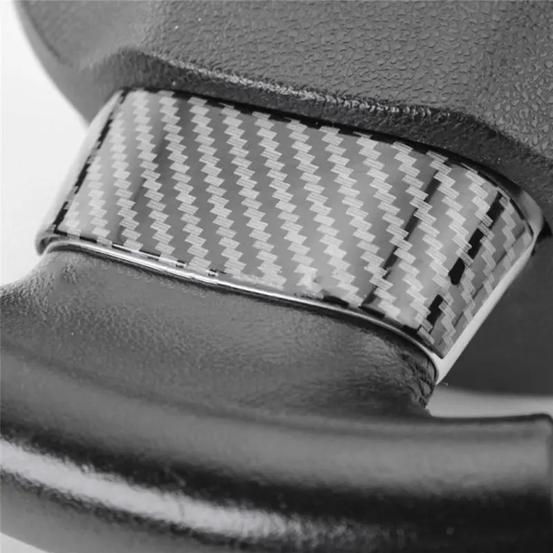 Carbon Fiber Car Steering Wheel Buttons Panel Cover Trim For Ford Focus 2005-2014