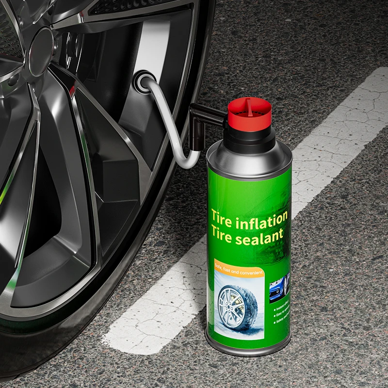 450ml automobile tire, electric vehicle tire repairing vacuum fluid from motorcycle automatic leakage filling, inflatable, elect