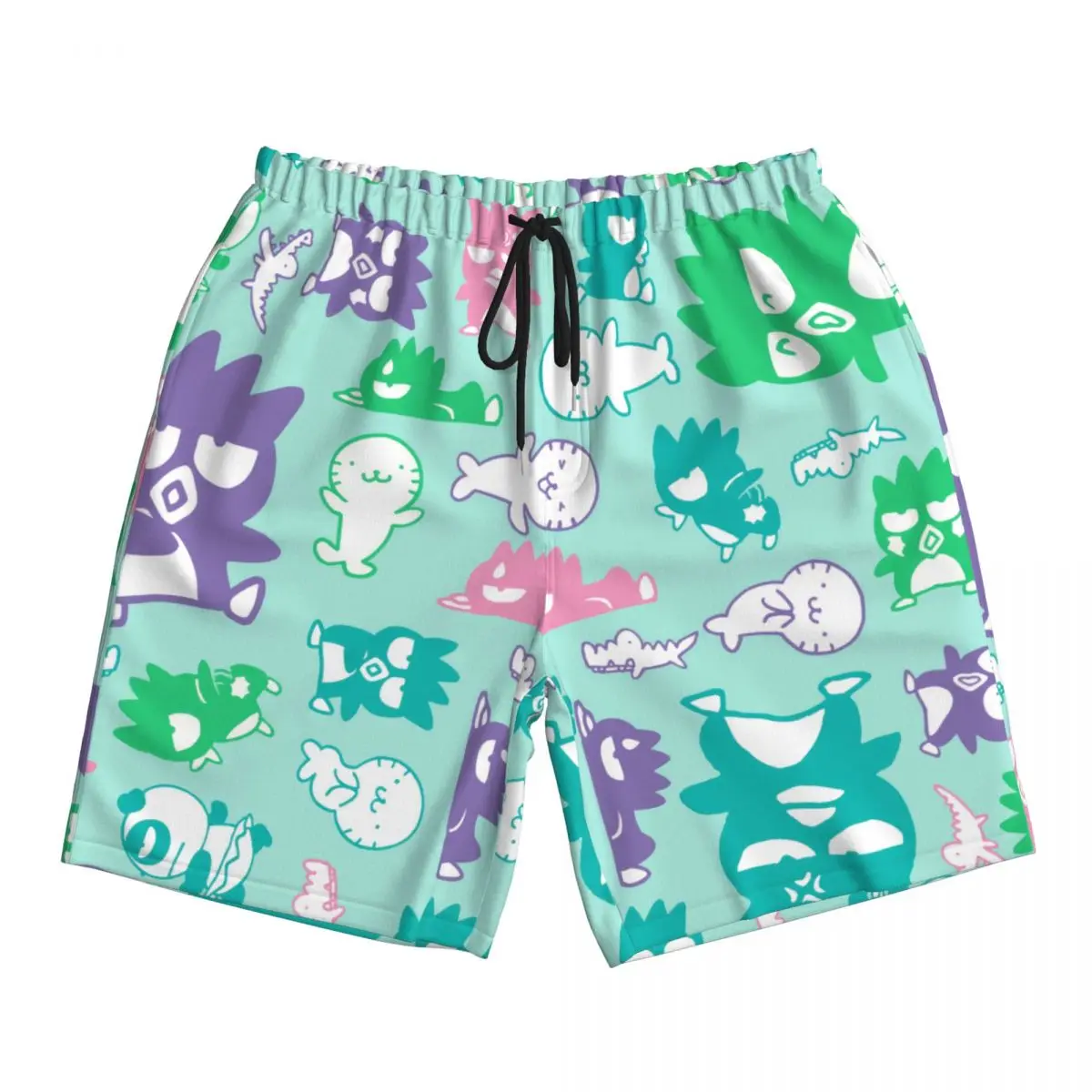 

Милые спортивные штаны с рисунком Badtz Maru Penguin, 3D спортивные штаны, женские плавки, пляжные шорты с принтом, летние мужские шорты со льдом