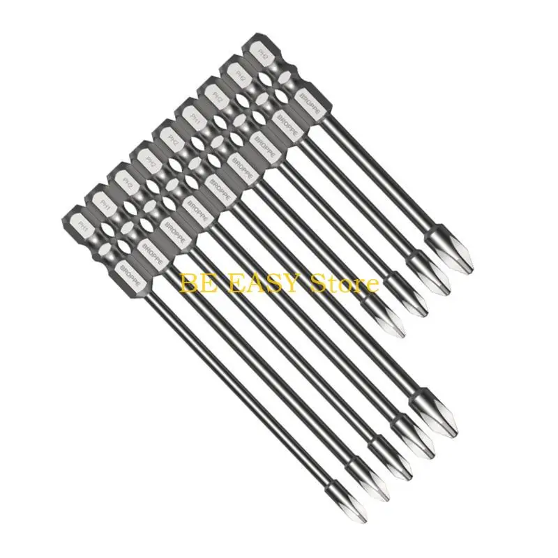 

E28F 8x 75mm 100mm Electric Screwdriver Bit Batch Head PH1 PH2