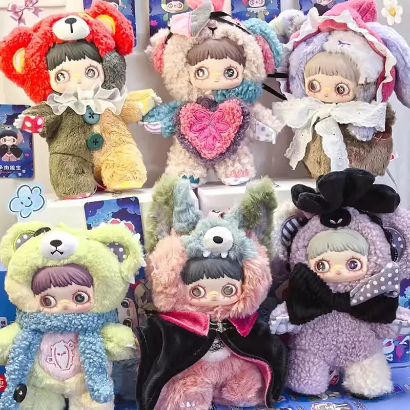 Asli Maymei V4 Kotak Buta Symbiote Seri Neverland Kwaii Boneka Mewah Dekorasi Kamar Ornamen Ransel Liontin Mainan Trendi Hadiah Anak Perempuan