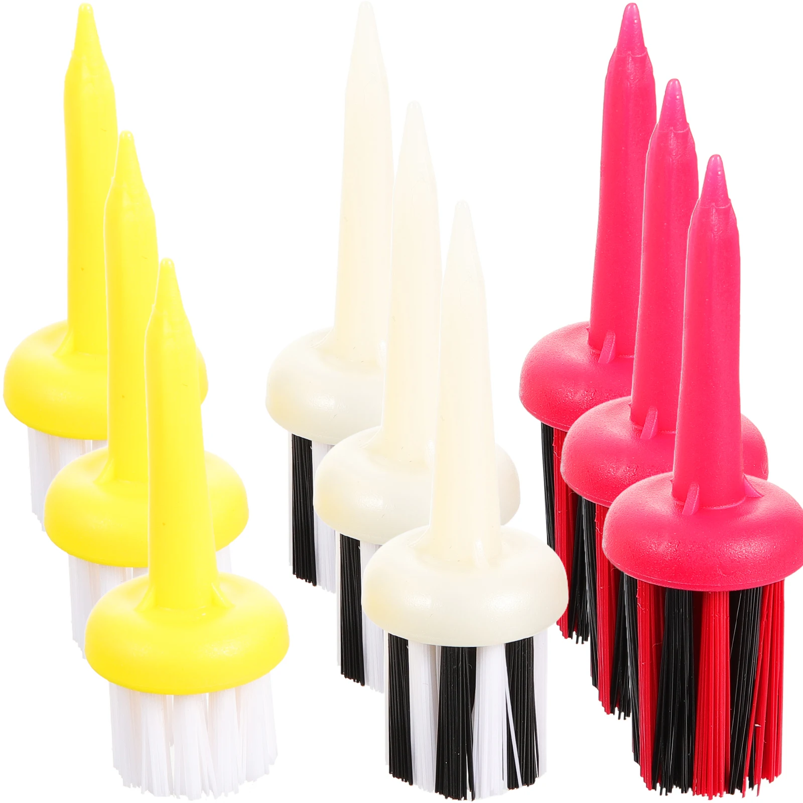 

9pcs Golf Club Brush Set Professional Groove Cleaner Wear-Resist Ball Club Brush For Outdoor Indoor Practice Reusable Golfing