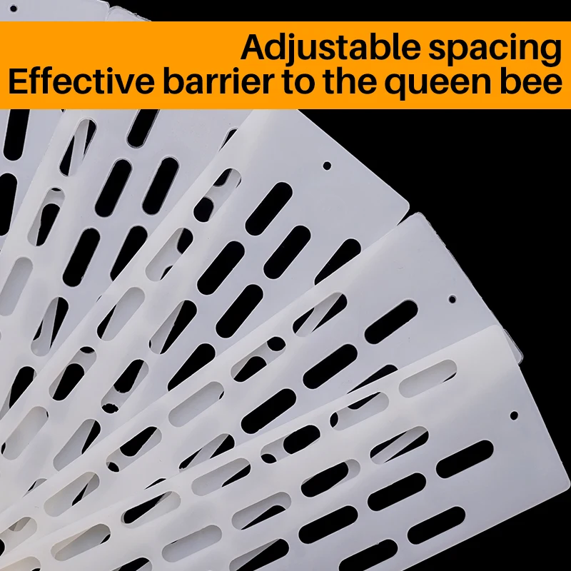 20pcs Anti Escape Bees Queen Plastic Spacer Frame Beehive Blocker Barrier Sheet Nest Door Apiculture Tool Equipment