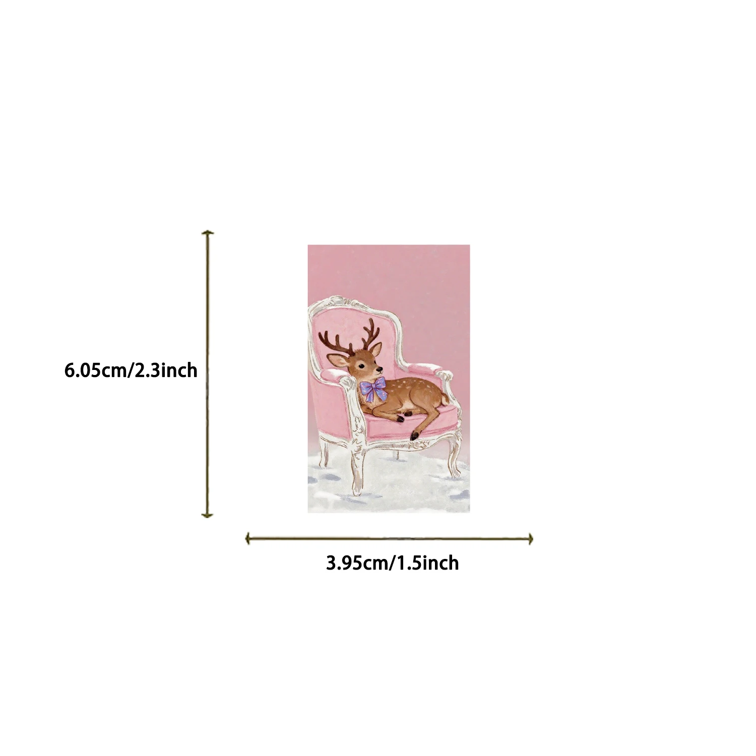 50PCS Pink Stamp Christmas Stickers Luggage Scrapbooking Art Picture Living Room Laptop Skateboard Graffiti DIY Sticker