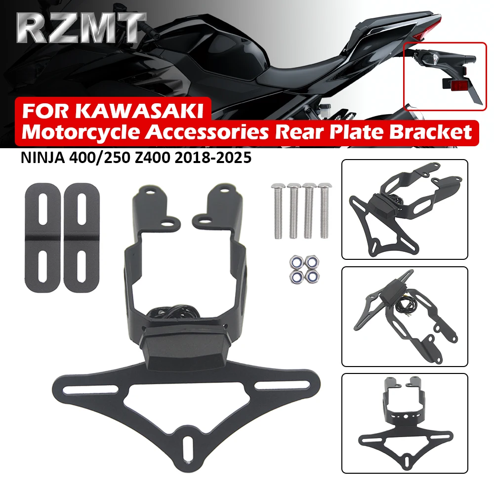 

Для KAWASAKI NINJA 400 250 Z400 2018-2025 аксессуары для мотоциклов задняя багажная полка грузовой держатель поддержка кронштейн полки