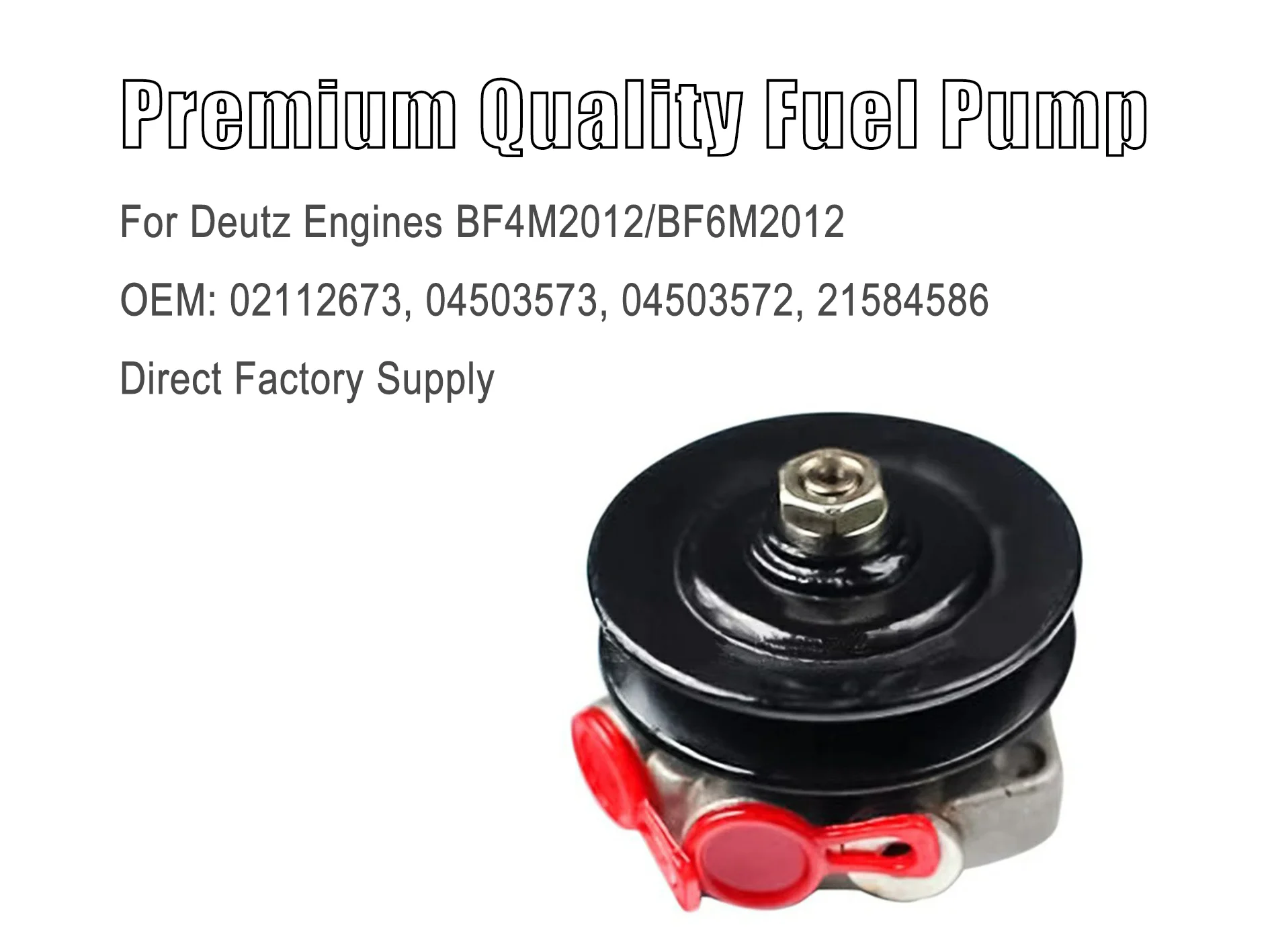 

Diesel Fuel Pump Assembly 02112673 04503573 Replacement for Deutz BF4M2012 BF6M1013 Diesel Engine