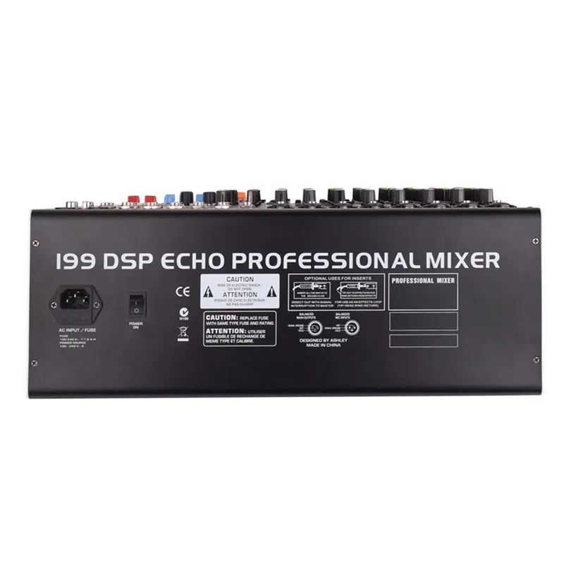 GT-804FX Professional Digital 199DSP 8channels Audio Mixing Console With USB