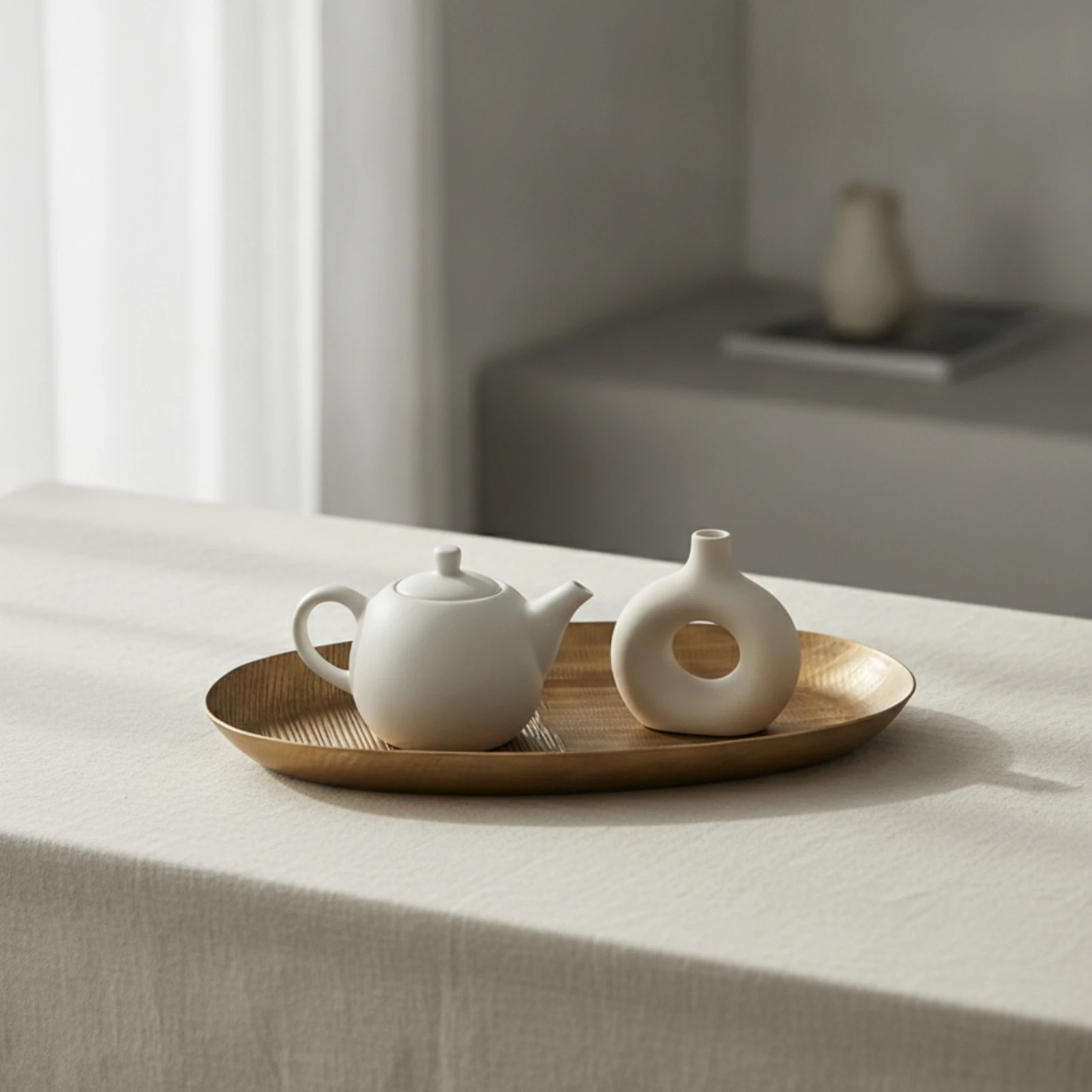 Oval Serving Tray Elegant Oval Serving Platter Aluminum Tray Sophisticated Long for Home Decorators, Tabletop Styling