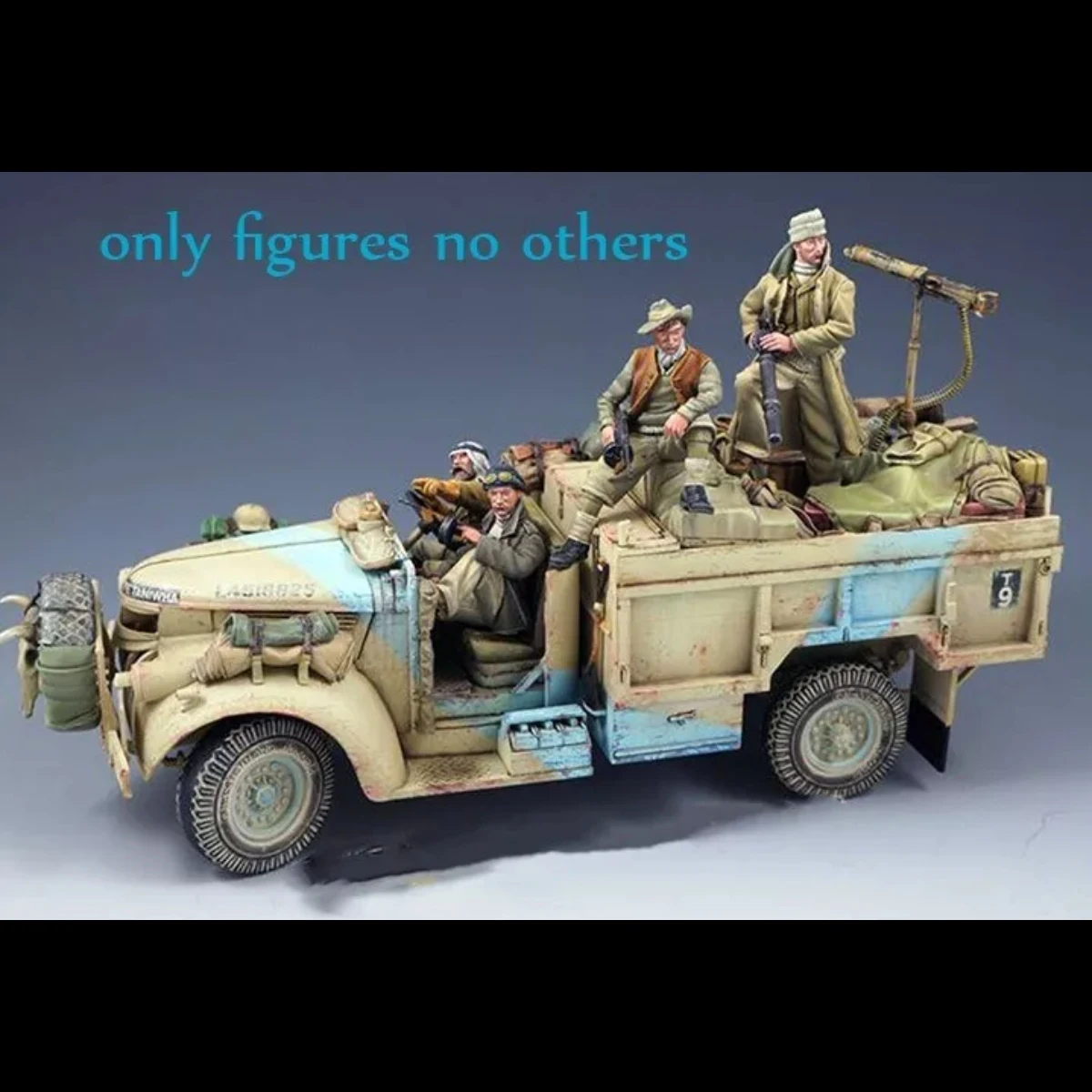 Producto de resina modelo 1/35 GK - Equipo de patrulla del desierto británico - kit DIY sin montar y sin pintar - 1031R