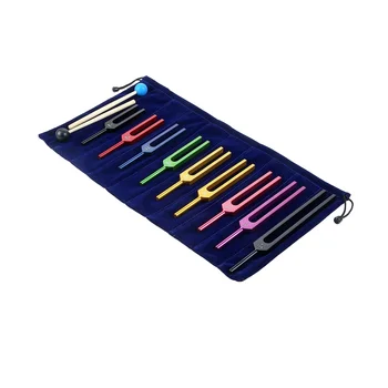 New 9 Piece Tuning Fork Set, Tuning Fork for Healing Chakra, Sound Therapy, Keeping Body, Mind and Spirit in Perfect Harmony