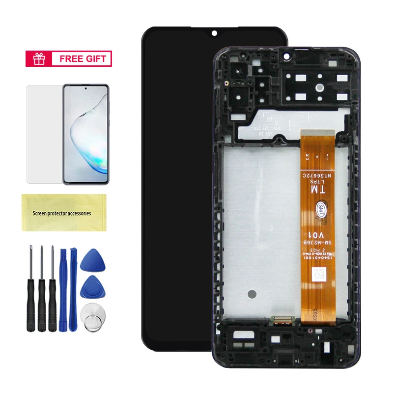 Amazon.co.jp: Samsung Galaxy A13 4G スクリーン 交換用 Galaxy A13 4G LCD Samsung A13  4G ディスプレイ SM-A135F SM-A135F/DS用 SM-A135M デジタイザー タッチスクリーン アセンブリ 修理部品 フレーム付き  : 家電＆カメラ Samsung Galaxy A13 4G LCDスクリーンWihtフレーム交換用Samsung A135 LTE A135F A1