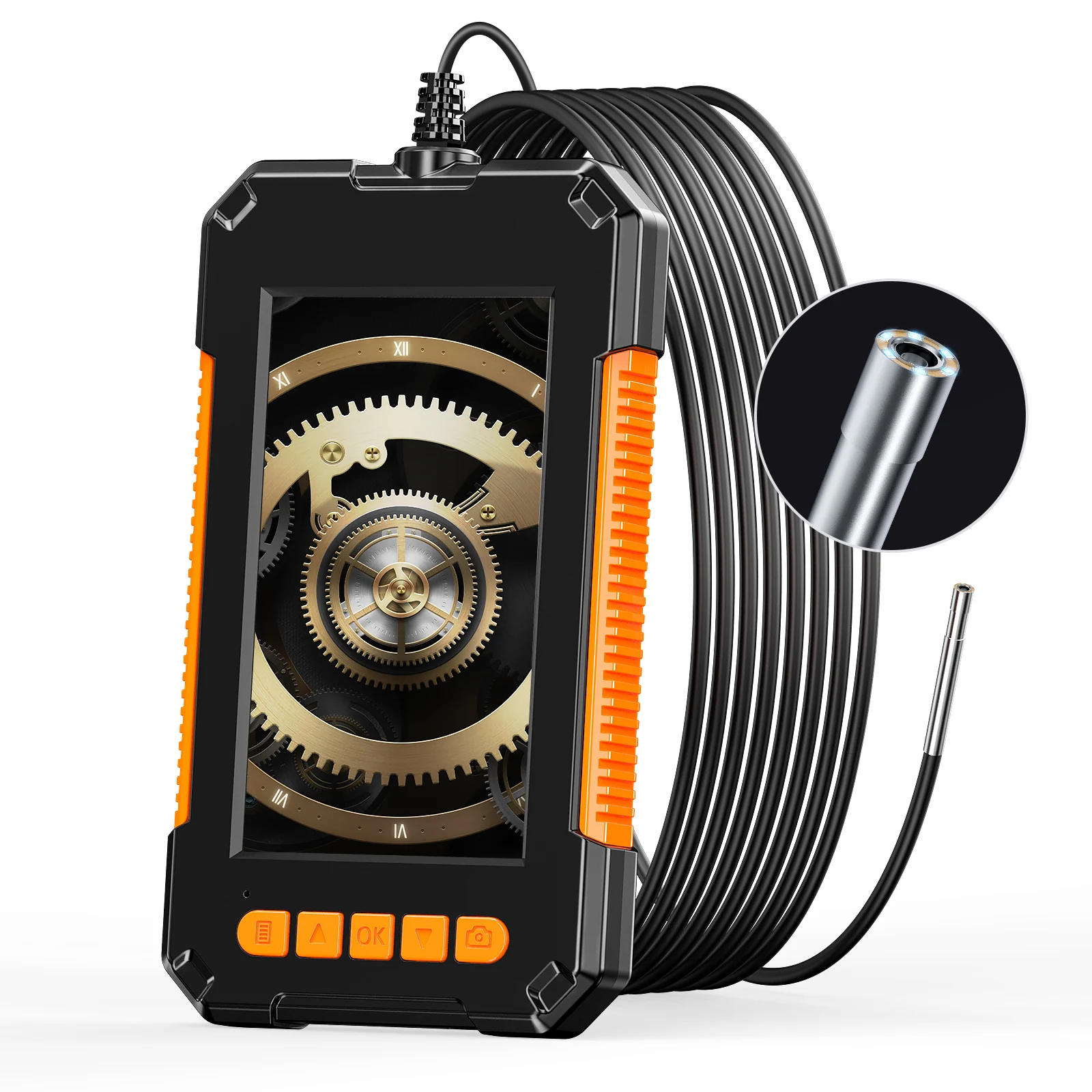 

DDCAMERA 3.9mm Industrial Endoscope Camera 1080P 4.3 INCH Single Lens Digital Borescope Inspection Camera for Sewer