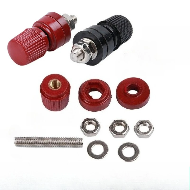 6mm 8mm Brass Stud Remote Battery Terminal Connector Kit Premium Junction Post M6 M8 for Car Automotive Replacement