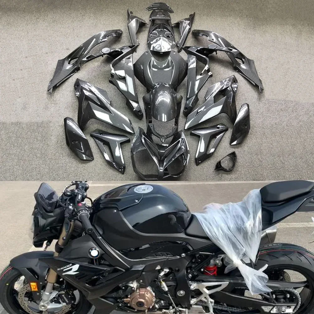 Motorcycle Carbon fiber Printed Fairing Kit For BMW S1000R 2015 2016 2017 2018  ABS Plastic