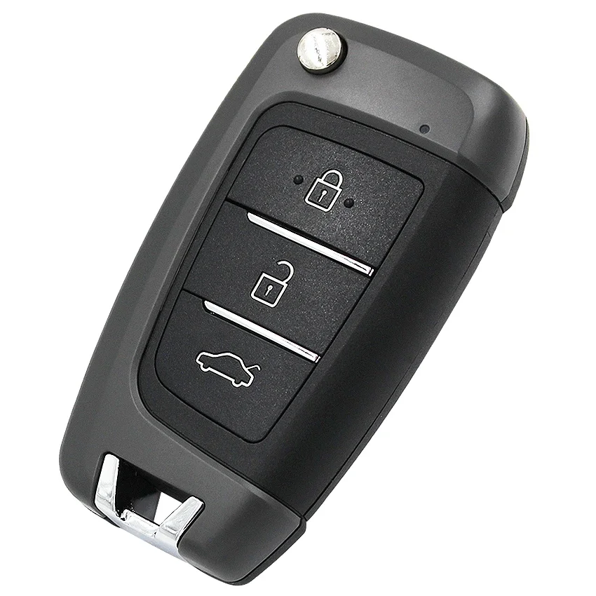 Ecusells 3 pulsanti Flip Remote Key Fob 433MHz 4 d60 Chip per Hyundai Accent 2018-2019 P/N: muslimah
