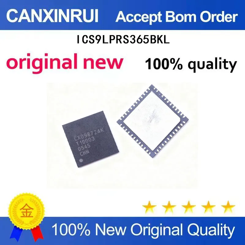 (5-100 Pieces) ICS9LPRS365BKL QFN64 9LPRS365BKL Right Angle and Rounded Chip IC