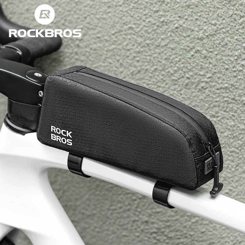 

ROCKBROS Bicycle Bag Portable Cycling Top Tube Bag Nylon MTB Road Phone Tool Bag Reflective Ultralight Bicycle Pannier Pocket