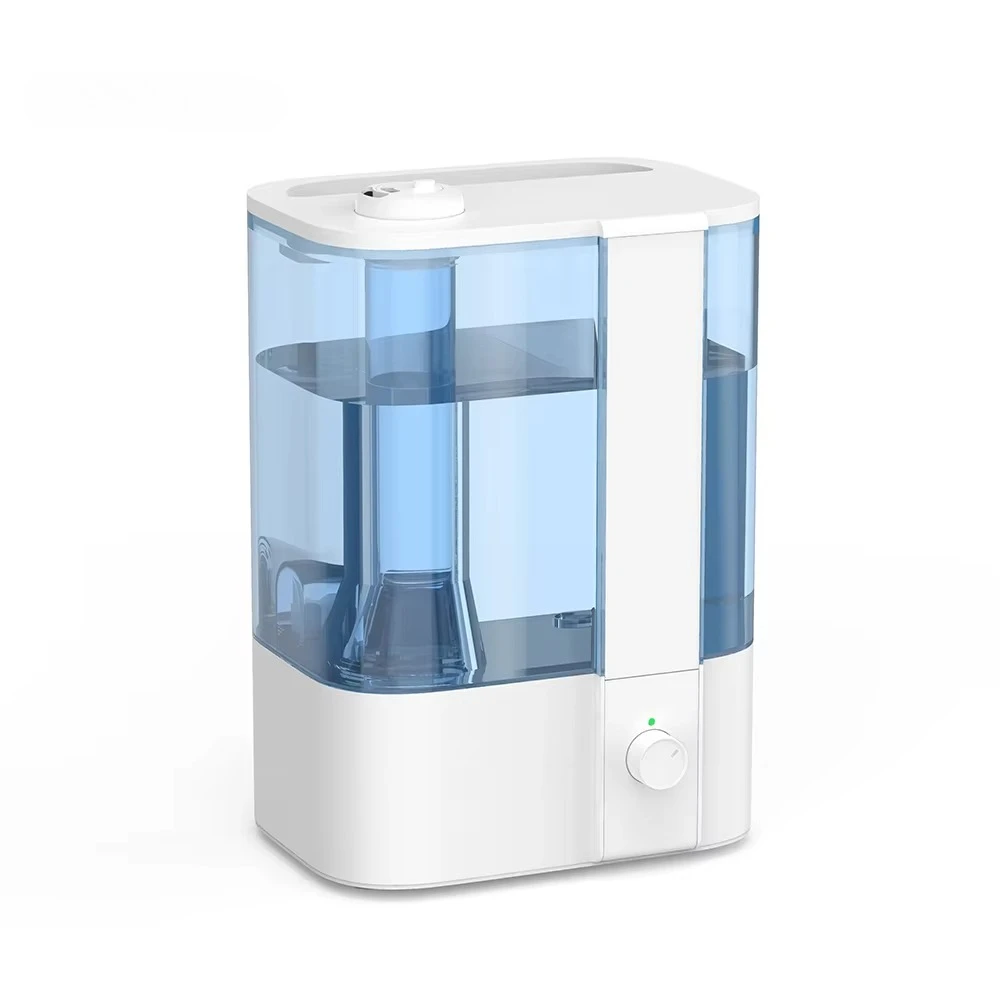 6L Large‑Capacity Air Humidifier, Top‑Fill Design With Double Nozzle Mist Humidifier