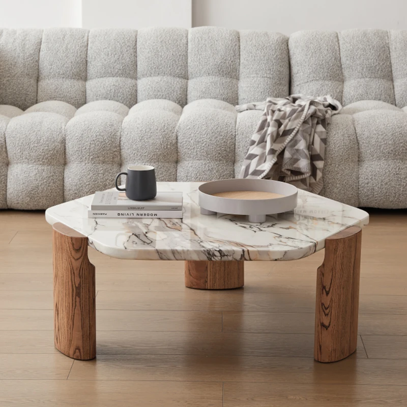 طاولة القهوة الخشبية الاسكندنافية لطيف الحديثة مصمم واضح بسيط طاولة القهوة الجمالية الدائمة فريدة من نوعها ميسا أثاث المنزل المساعد