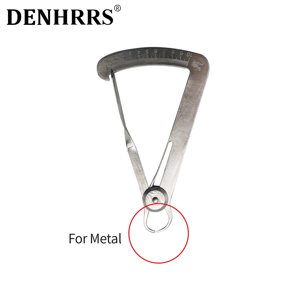 

Стоматологический штангенциркуль для металлического воска, стоматолога, линейка для измерения толщины металлического воска, инструмент