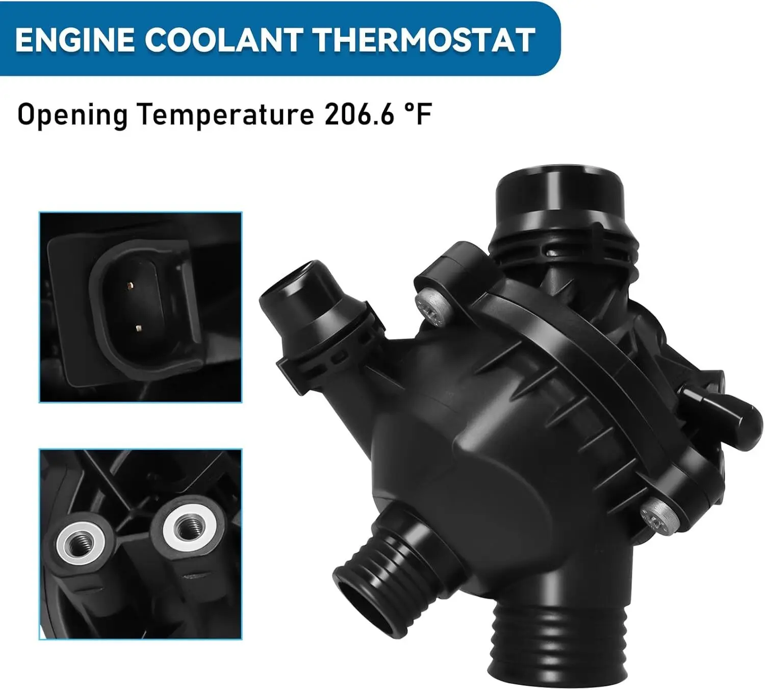 11517632426 A2C59514607 11517563659 مضخة مياه المحرك الكهربائي مع مسامير وترموستات لسيارات BMW 335i 535i