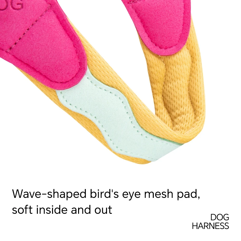 No Pull Y-shaped Dog Harness for Small Dogs Shiba Inu Corgi Puppy Chest Straps Macaron Color Matching Pet Outdoor Products