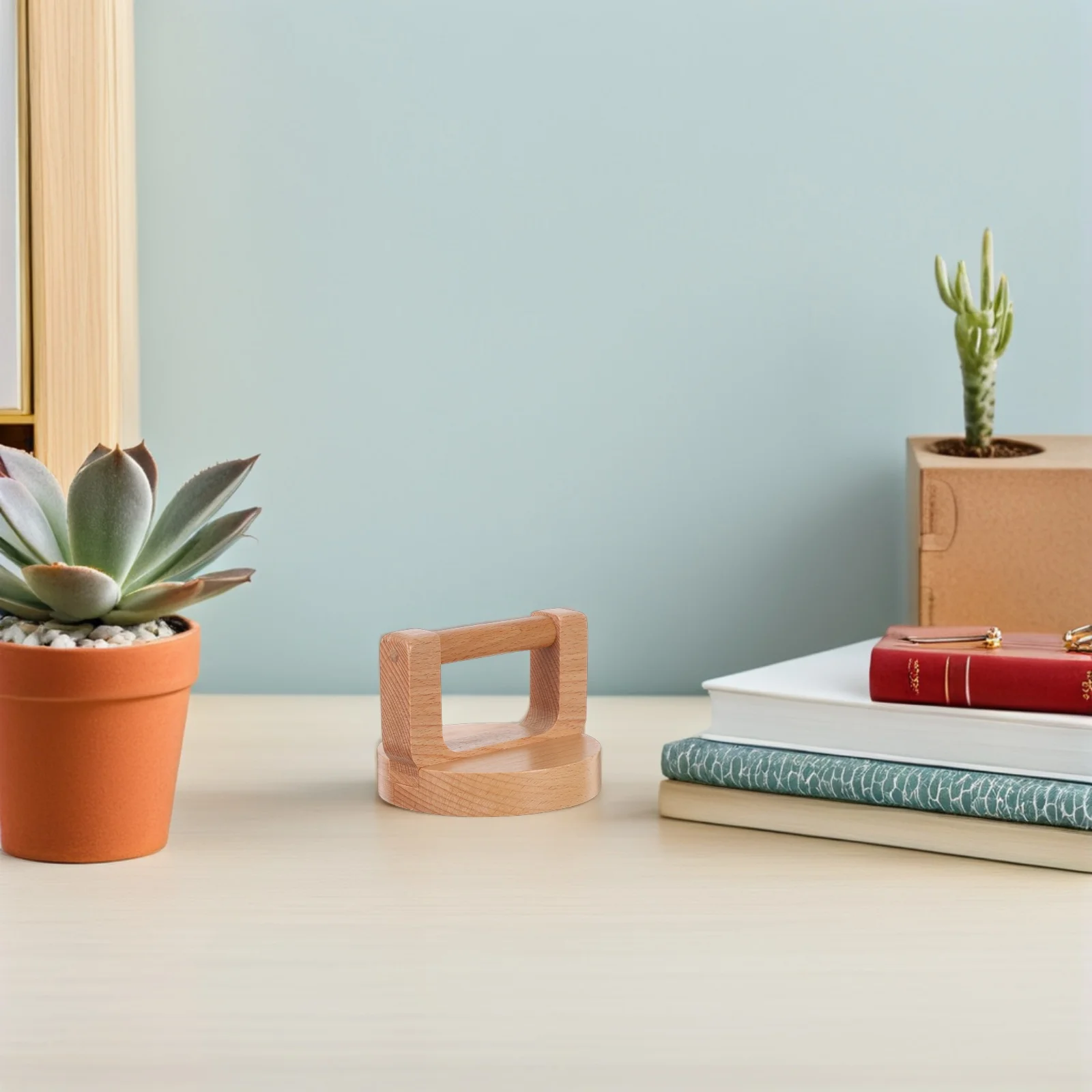 

Beech Wood Baren for Printmaking: Round Handle Hand Press with Smooth Bottom for Relief Printing Cardmaking Stencil Art