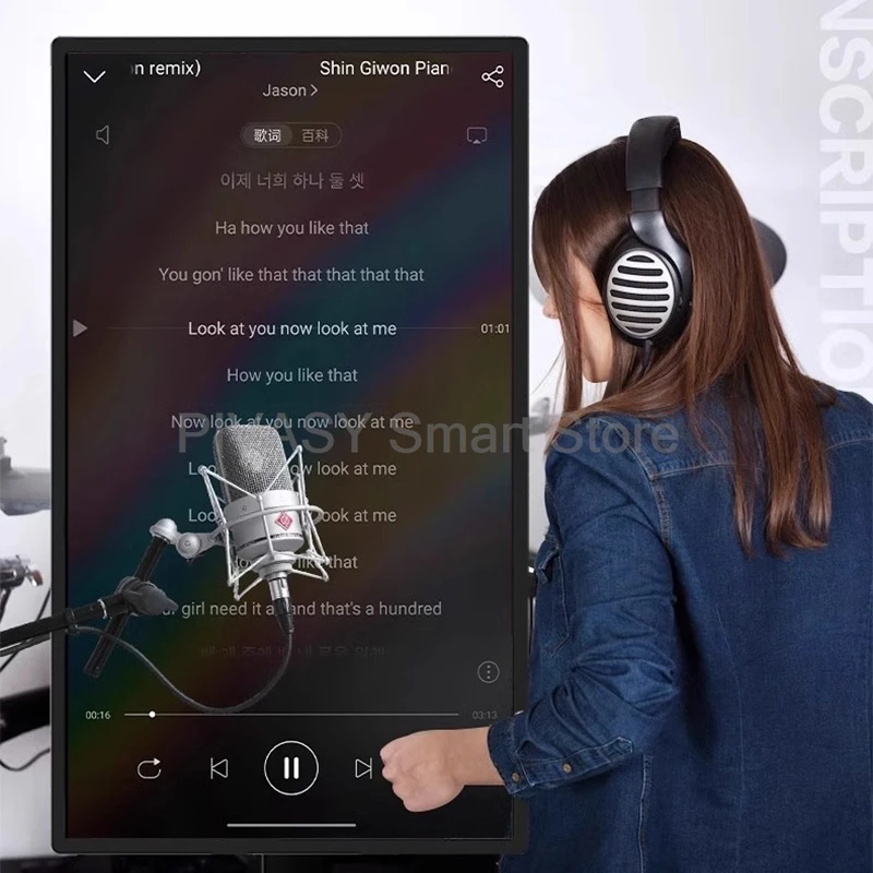 Сенсорный экран 32-дюймовый смарт-телевизор с прямым устройством, вращающийся подвижный монитор для фитнес-игр, интерактивный с напольной подставкой