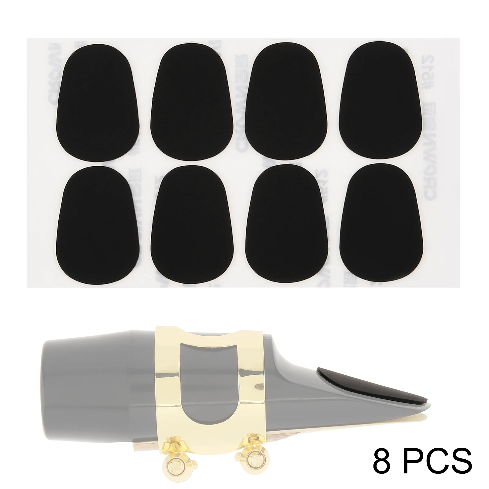 8/16Pcs 0.5mm 0.8mm Silicone Saxophone Mouthpiece Cushions for Alto Tenor Saxophone/Clarinet, Saxophone Mouthpiece Patches Pads
