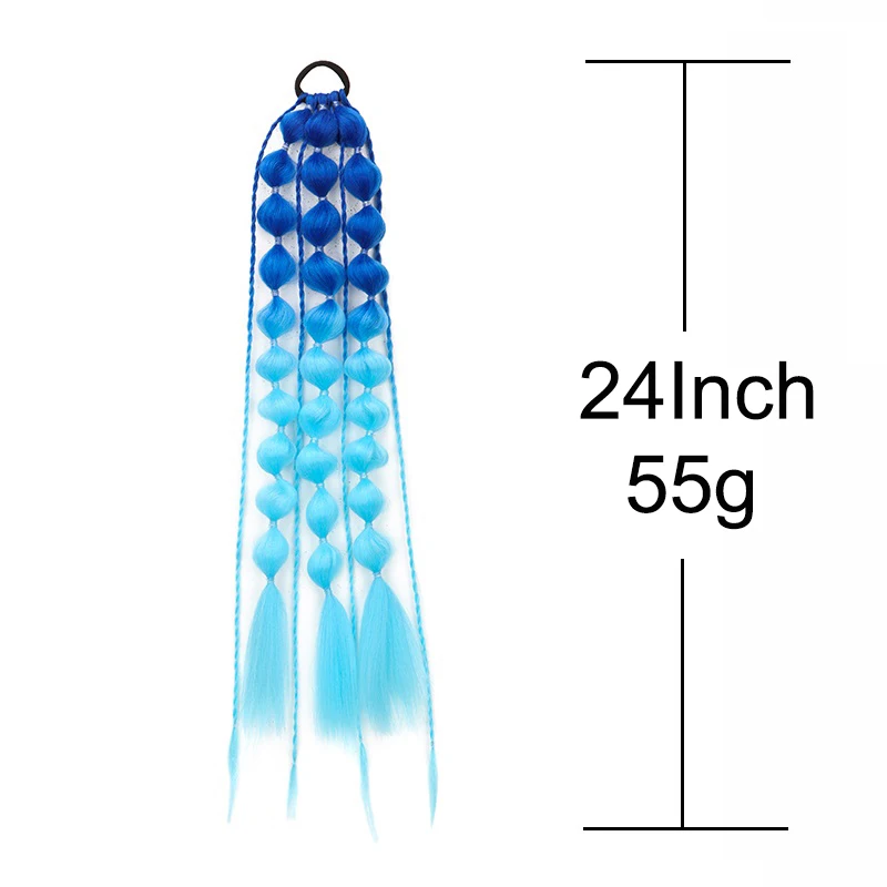 Synthetic Ponytail Extension Bubble Braid