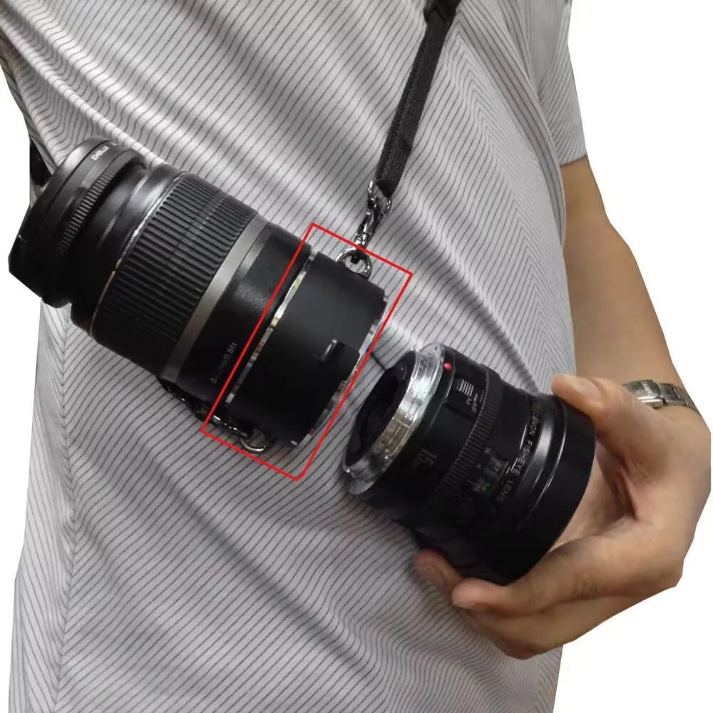 JINTU Stand-by Helper Lens Flipper Double Dual Lens Holder Fast Changing Tools for Nikon Z5 Z9 Z30 Dslr Cameras Lens