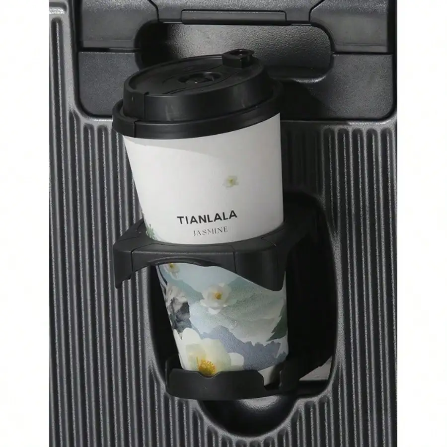 20 Inch Side Opening Small Suitcase With Cup Holder, USB Port, Multifunctional Suitcase, Boarding Password Box, Sturdy And Lightweight Travel Bag