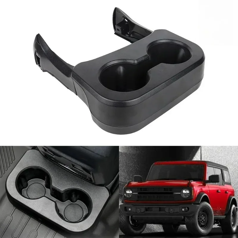 

Аксессуары Poer для Ford Bronco 2021 2022 2023, задний двойной подстаканник, съемный удлинитель, держатель для напитков, органайзер для хранения Tr