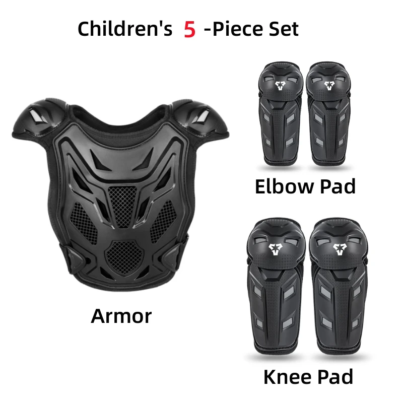 

Children's Outdoor Sports Armor Vest Knee and Elbow Pads Set Children's Skating Riding Protecting Body Sports Protective Gear