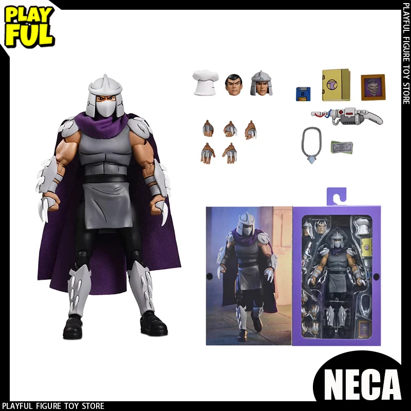 

В наличии Originai Neca 54496 Черепашки ниндзя Мультфильм Шредер Аниме Черепаха Бунеры Клуб Старт Измельчивание Фигурка Куклы Игрушки